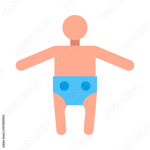 Pediatric Physiotherapy flat icon