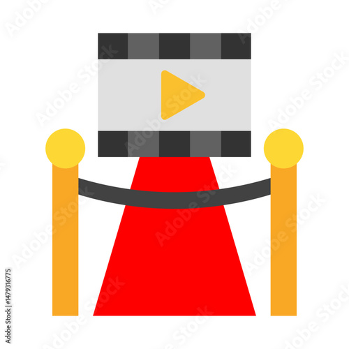 Movie Premiere flat icon