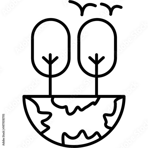 Habitat Fragmentation Icon