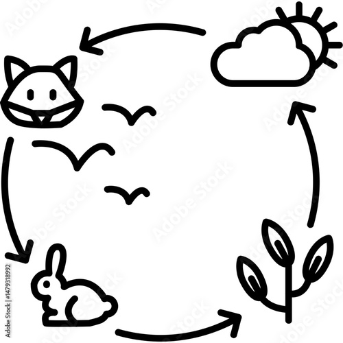Urban Wildlife Habitat Icon