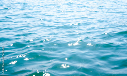 Fototapeta Naklejka Na Ścianę i Meble -  Blue sea water background texture