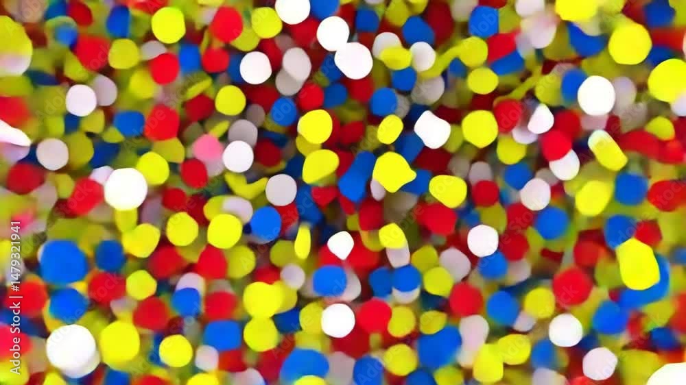 colorful confetti explotion on a green screen