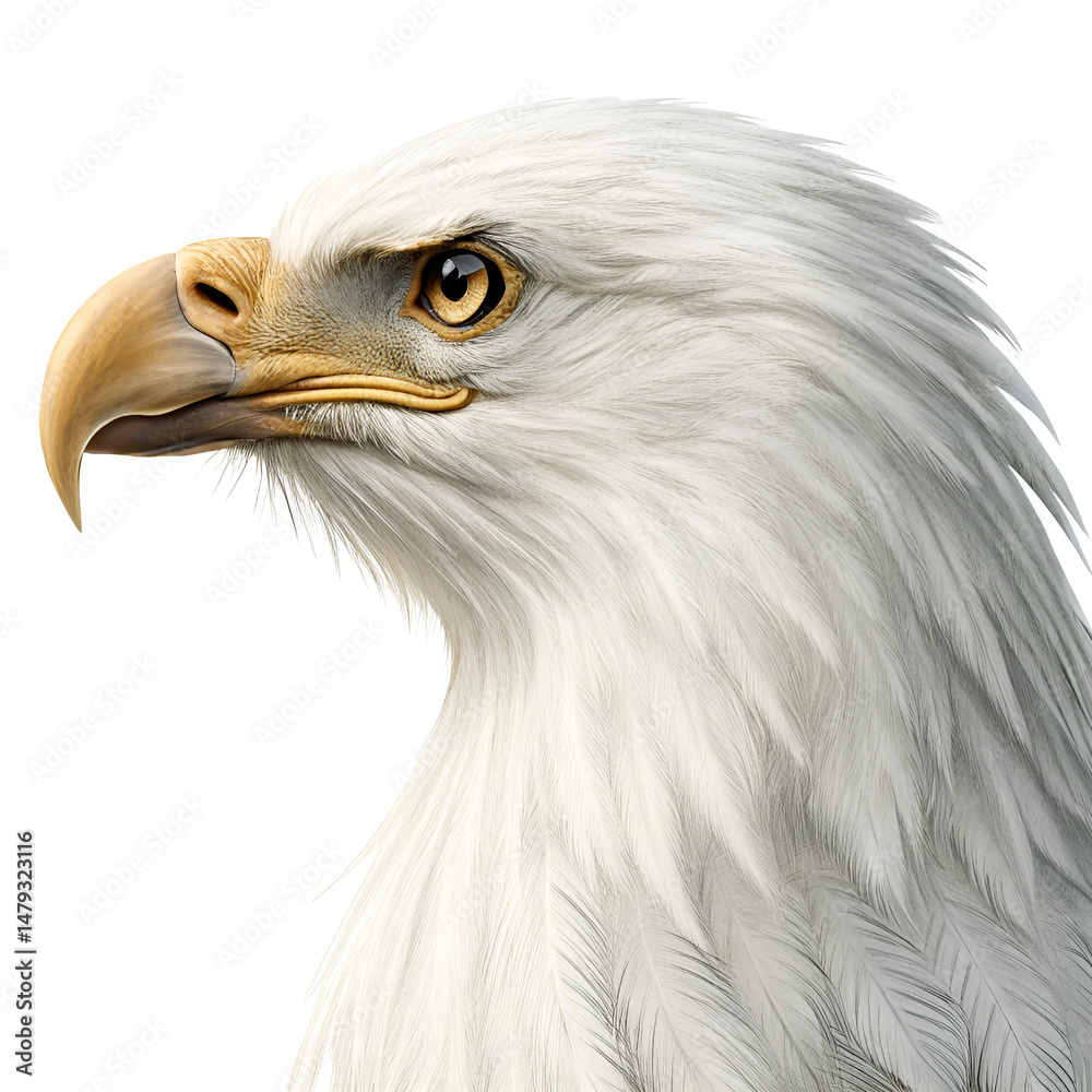 Obraz premium bald eagle isolated on white