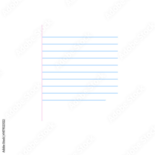 TORNED LINE PAPER