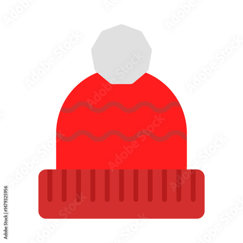 Winter Hat flat icon