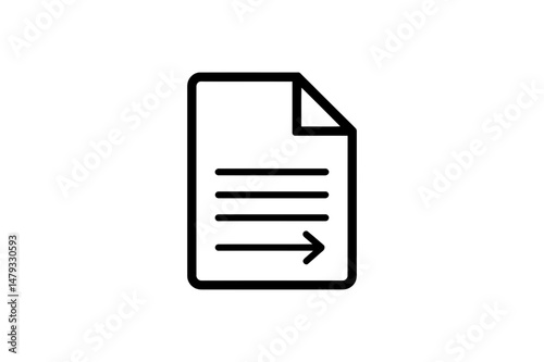 Send document file transfer icon vector graphic