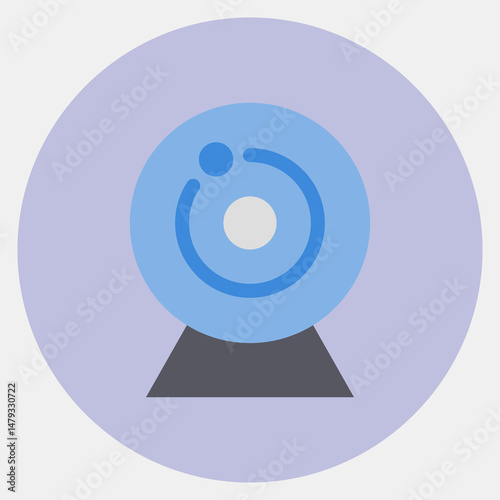 Icon camera. Computer components elements. Icon in color mate style.