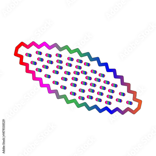 Bitter gourd line gradient icon