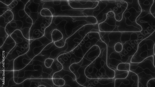 Softly moving patterns. Soft transitions of forms.