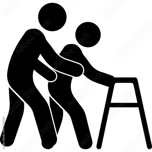 Elderly People Care Icon