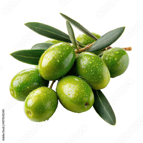 Wallpaper Mural Fresh Green Olives with Leaves Isolated on Transparent Background

 Torontodigital.ca