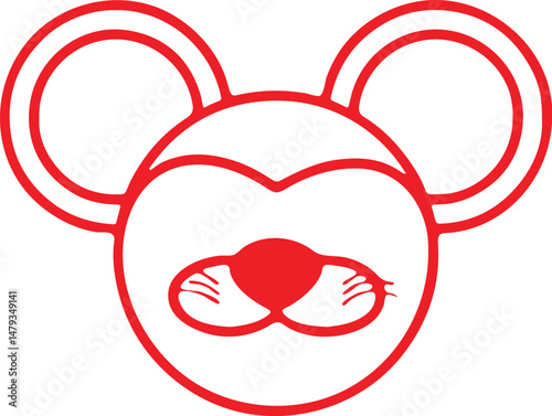 Mouse  simple icon. Vector ICON all icon Viktor
