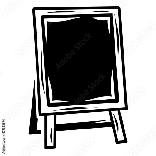 Blank Wooden Blackboard Sign Easel Display Menu Stand Blackboard Notice Board