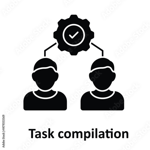 Task compilation Vector icon which can easily modify or edit