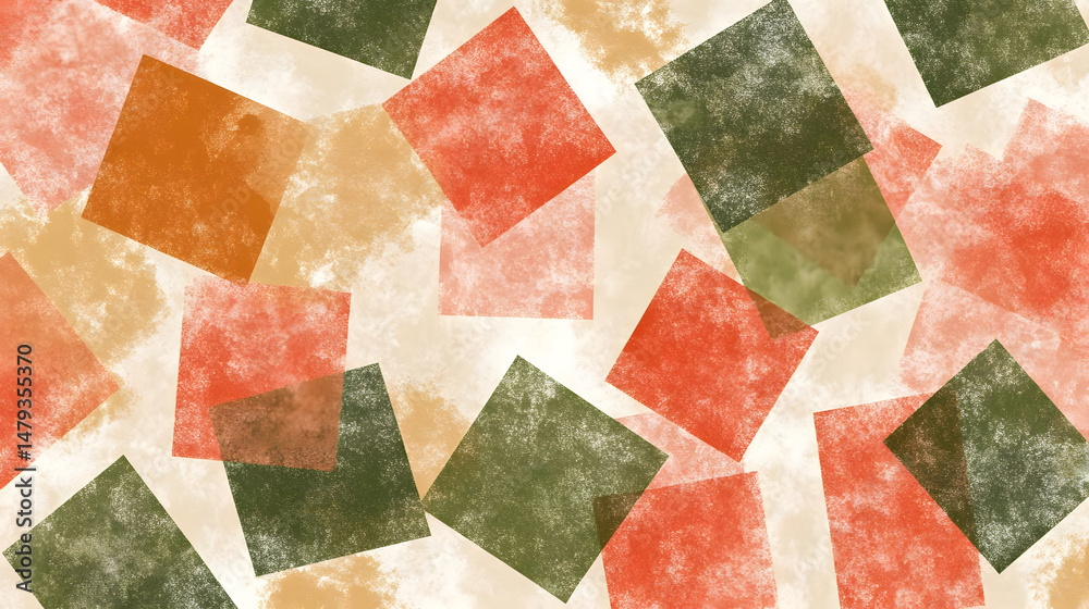 Abstract Squares: Textures & Hues