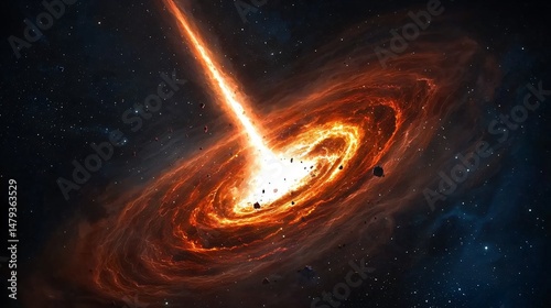 high-resolution depiction of a colorful binary star collision, luminous wave eruptions, gravitational distortion, vibrant light streaks, cosmic fragments, and stellar glow layers