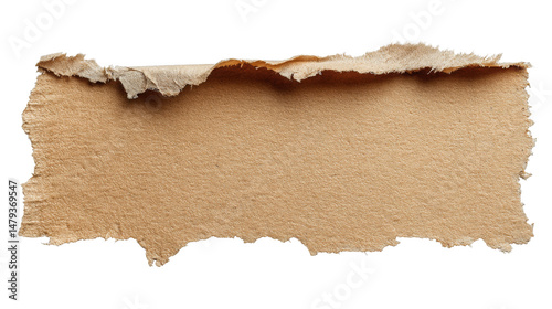 Wallpaper Mural Torn kraft paper strip with rough edges Torontodigital.ca