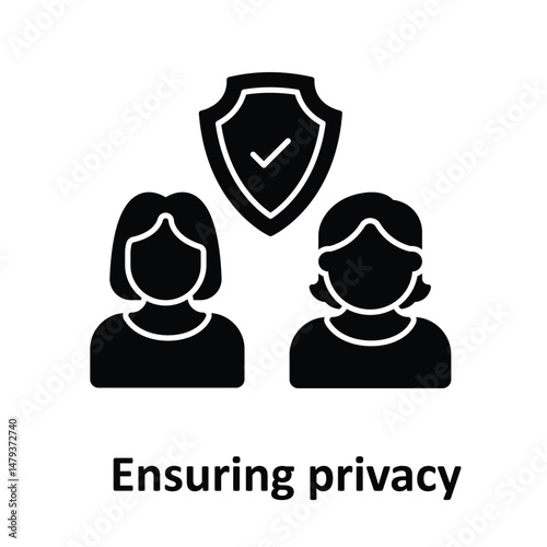 Ensuring privacy Vector icon which can easily modify or edit 