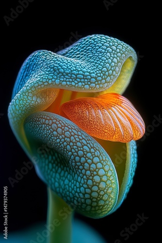 Astonishing Close-Up of a Unique Flower with a Striking Resemblance to a Reptile's Tongue