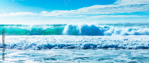 Brandungswelle an einem Ozean
