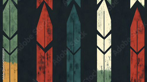 Obraz na płótnie Abstract Arrow Design Textures w salonie