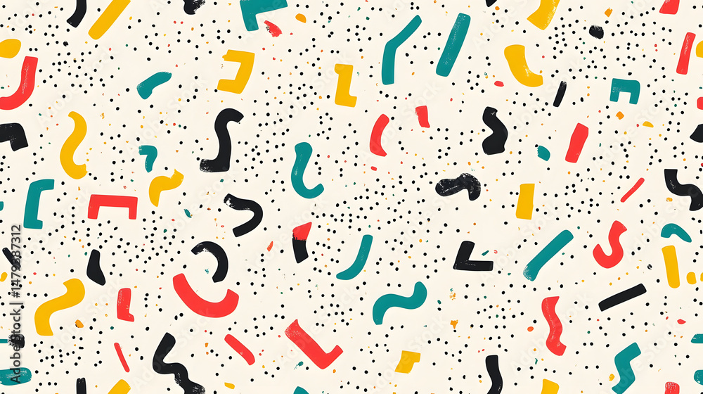 Abstract Shapes: Colorful Pattern Design