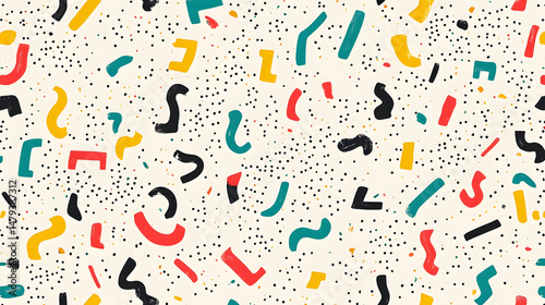 Abstract Shapes: Colorful Pattern Design