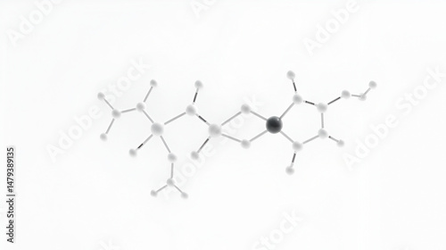 Colistin molecular structure isolated on white photo