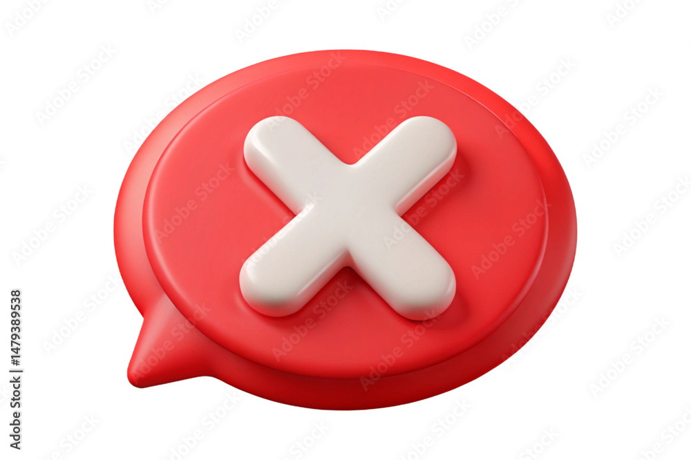 Obraz premium red cross isolated on white