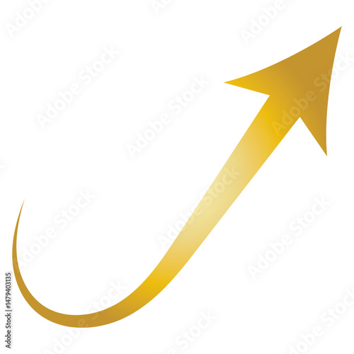Growth Up Arrows. Abstract Business Concept Graphic. Dynamic Rainbow Grow Design Elements. vector illustration. EPS 10/AI