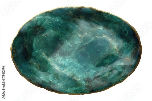Stunning teal and gold resin tray. Perfect for serving or as a decorative accent piece. The marbled effect adds a touch of luxury.