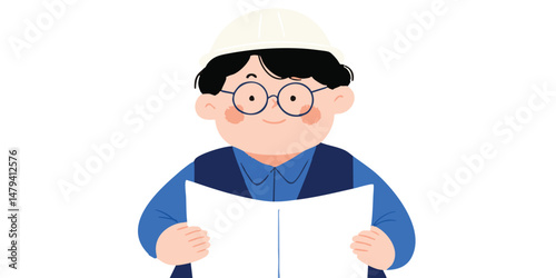 An illustrated Muslim man i...