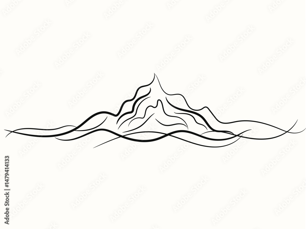 Mountain landscape vector illustration Mountain landscape vector illustration