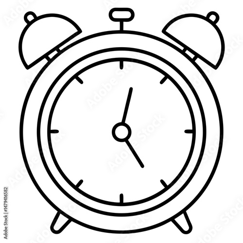 目覚まし時計のアイコン / Alarm clock icon