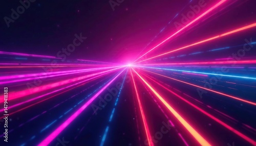 Abstract laser background, vibrant neon colors, glowing beams, futuristic design , laser, holographic