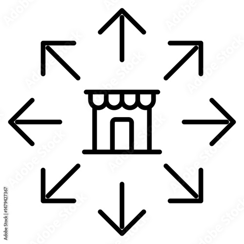 market expansion icon
