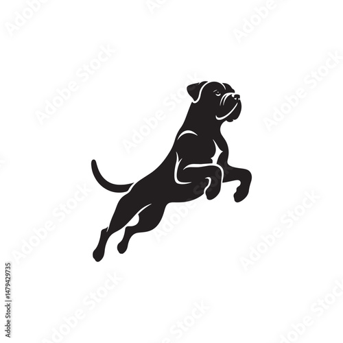 Boerboel Dog Silhouette Vector – Strong, protective, and loyal canine outline, ideal for breed-specific designs, digital art, merchandise, T-shirts, pet-themed projects, and creative endeavors.
