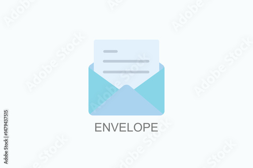 Envelope Icon Or Logo Isolated Vector Illustration
