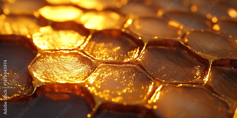 Abstract golden honeycomb texture Abstract golden honeycomb texture