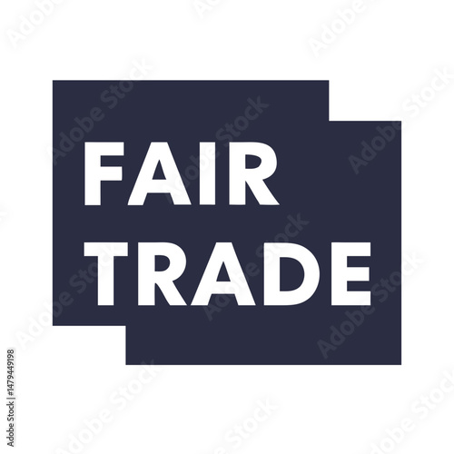 フェアトレードのロゴ風アイコン / Fair trade label icon