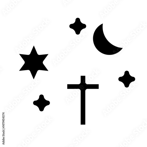 religions glyph icon