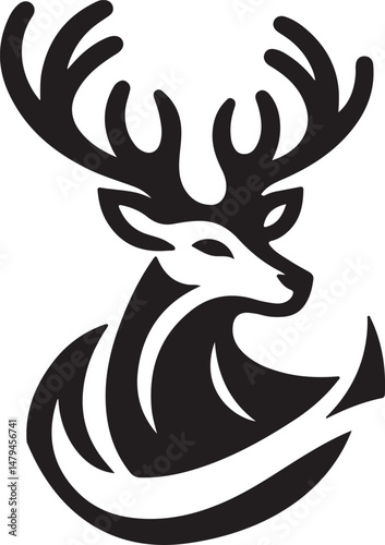 Elegant Deer Silhouette