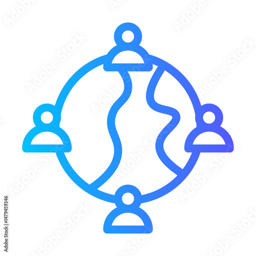 world gradient icon