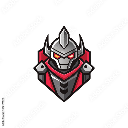 Flat and Minimal nano bot cluster logo vector illustration isolated on white background 