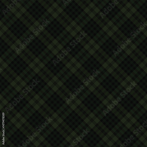 dark green leaf fashion scottish tartan plaid checkered stripes flannel fabric print pattern background