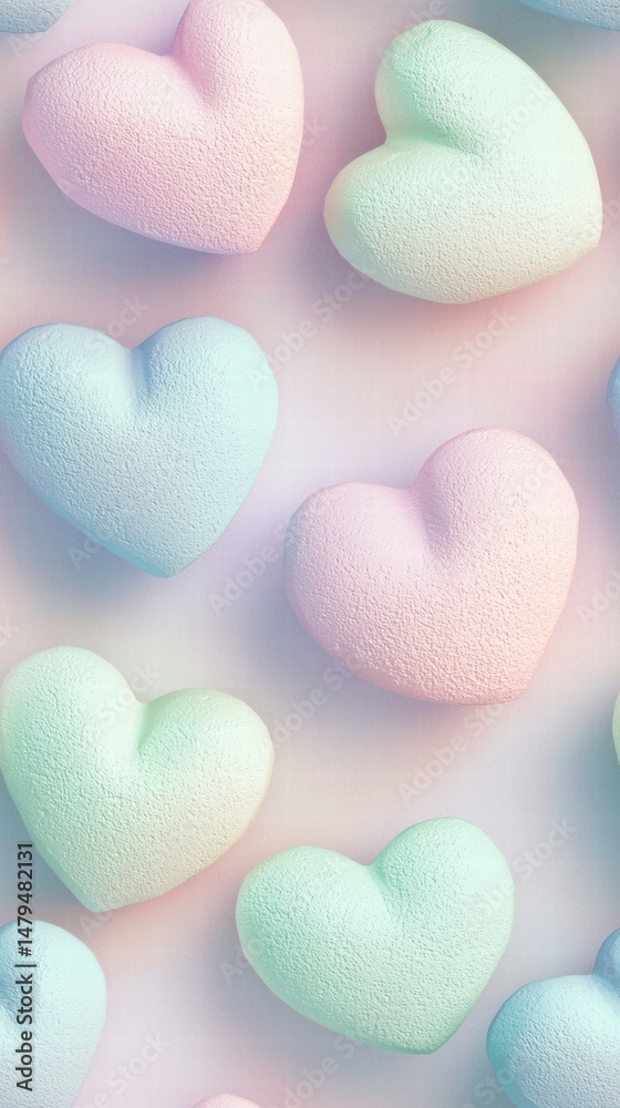 Obraz premium Heart-shaped candy with colorful wrapping perfectly capturing the spirit of sweetness