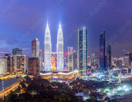 Canvas Print city of Malaysia