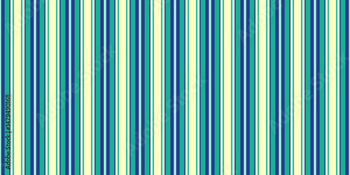 Vibrant vertical stripes in teal, blue, and pale yellow create a cheerful, summery pattern.