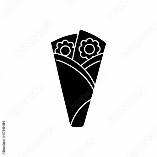 creative details Outline silhouette Crepe icons pack vector illustration