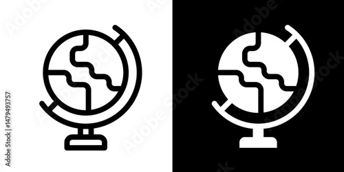 Globe Icon - World, Earth, Geography, and Global Concepts